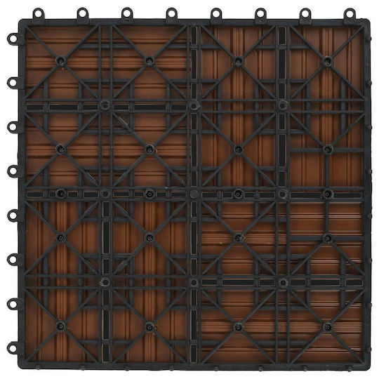 vidaXL Material for Garden Flooring from WPC 30x30cm 11 Pieces