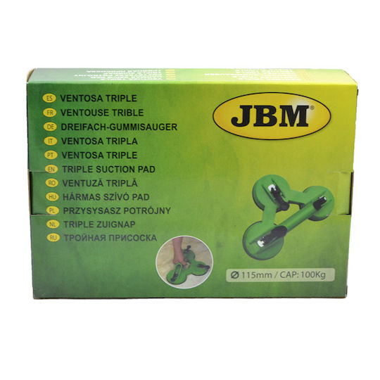 JBM Triple Work Suction Cup 115mm with Max Lifting Weight 100kg