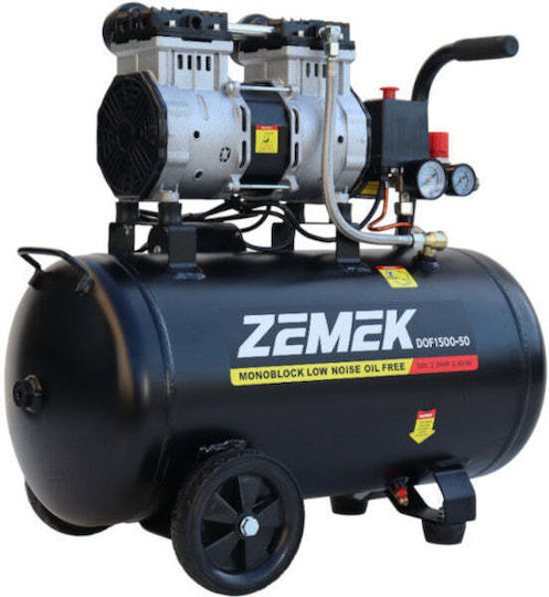 Zemek Luftkompressor mit Leistung 2hp und Lufttank 50Es