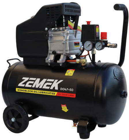 Zemek Μονοφασικό Κομπρεσέρ Αέρος 94dB με Ισχύ 2hp και Αεροφυλάκιο 50lt