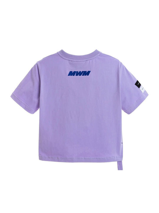 Γυναικείο Crop T-shirt Μωβ