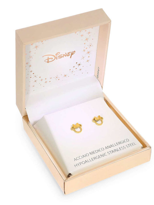 Disney Minnie Mouse Παιδικά Σκουλαρίκια Καρφωτά με Πέτρες από Ατσάλι