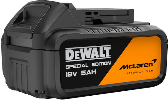 DEWALT McLaren Battery Tool Set Angle Grinder & Impact Drill Driver Brushless 18V with 2 Batteries 5Ah and Case