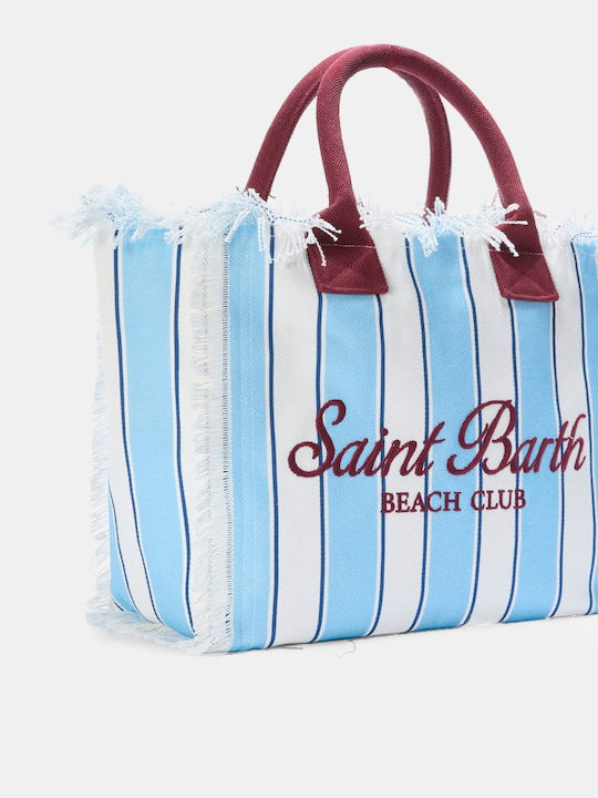 MC2 Vanity Beach Bag Made Of Light Blue Canvas