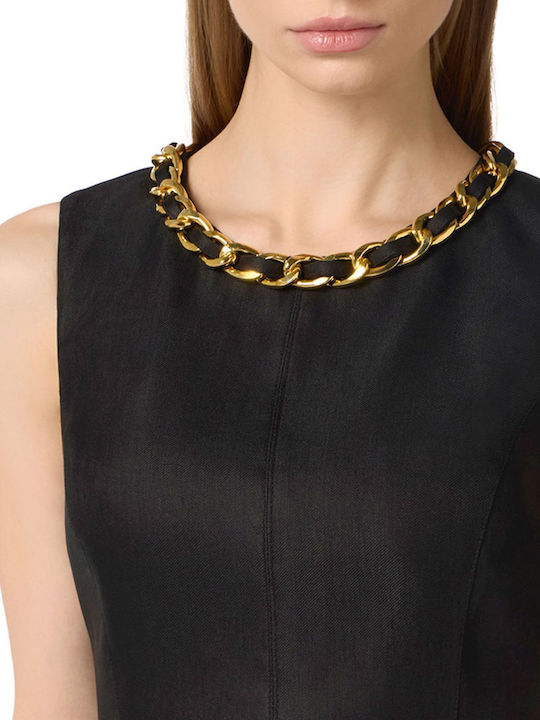 Damen Sommerliches Leinen Crop Top Schwarz