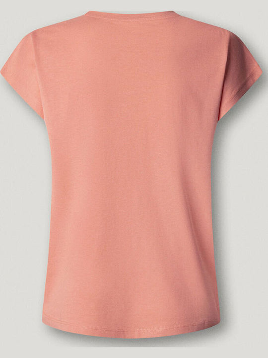 Damen T-Shirt Korallenpfirsich Rosa