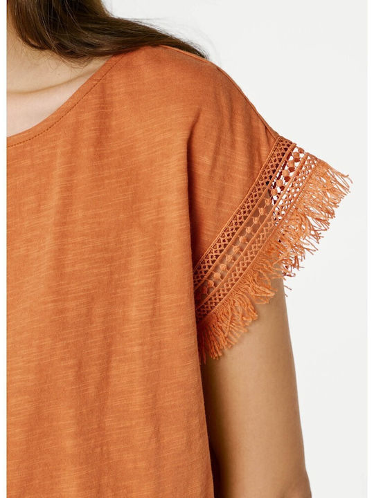 Women's T-shirt Bronze-beige