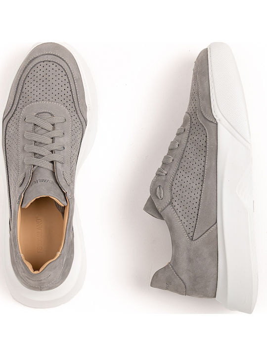 Adidași Anatomici Flatforms Pentru Bărbați Nubuck Gri