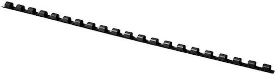 Spirală de legare din plastic neagră 6mm O.comb Opus Pachet/100buc