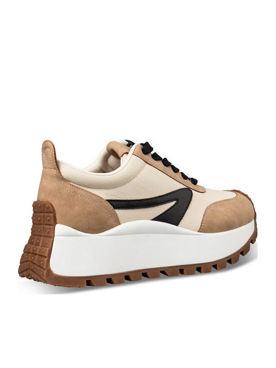 Damen Chunky Sneakers Braun