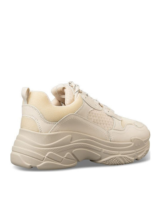 Damen Chunky Sneakers Beige