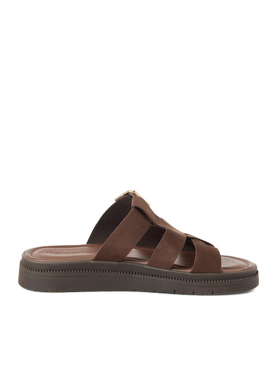 Tamaris Leather Anatomic Sandals Brown