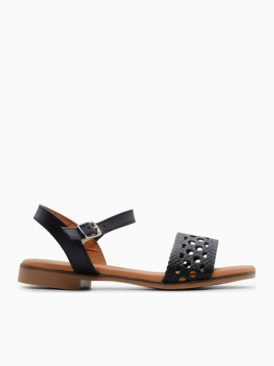 Leather Women's Anatomic Black Sandals