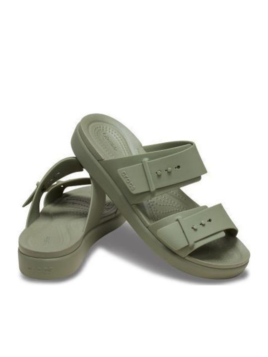 Crocs Brooklyn Σανδάλια Χακί