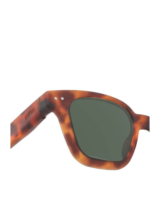 Izipizi #road Unisex Sunglasses with Brown Tartaruga Frame and Brown Lens