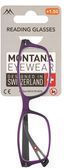 Montana Eyewear Reading Glasses +1.50 In Purple Colour