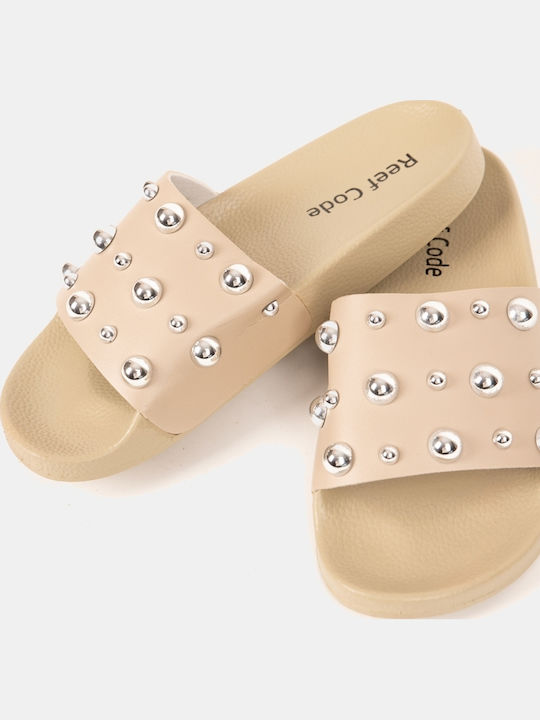 Women's Flat Sandals Beige