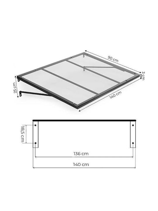 MultiGarden Στέγαστρο Π140xΒ90cm