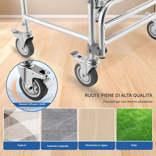 Bakaji Toilet Chair with Backrest 02001896