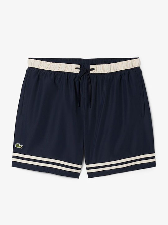 Men's Swimwear Shorts Dark Blue Striped