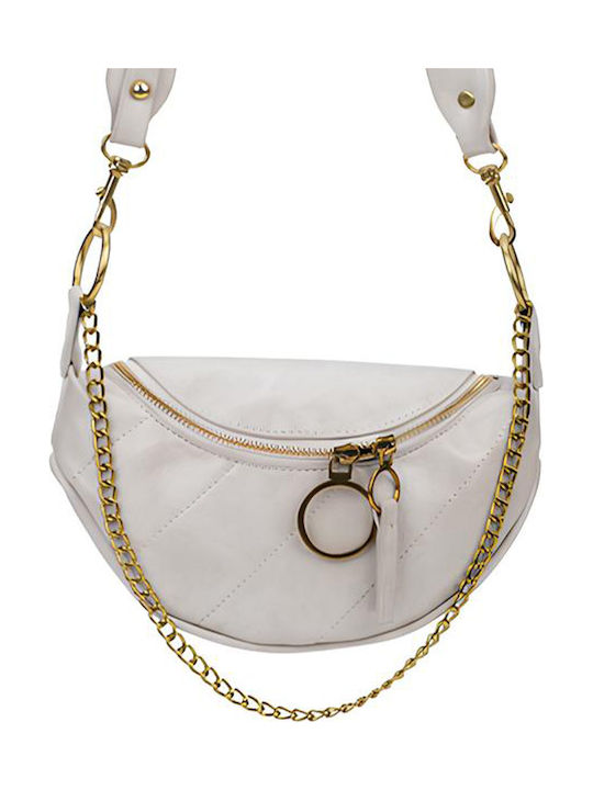 Eko Gürteltasche Kette Zinnia Weiß