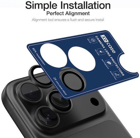 Iphone 17 Pro Max Xdcase Af + Ar Протектор На Камерата Hawkeye Инструмент За Подравняване Син