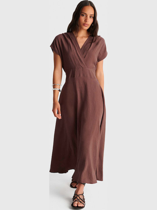 Summer Midi Dress Brown