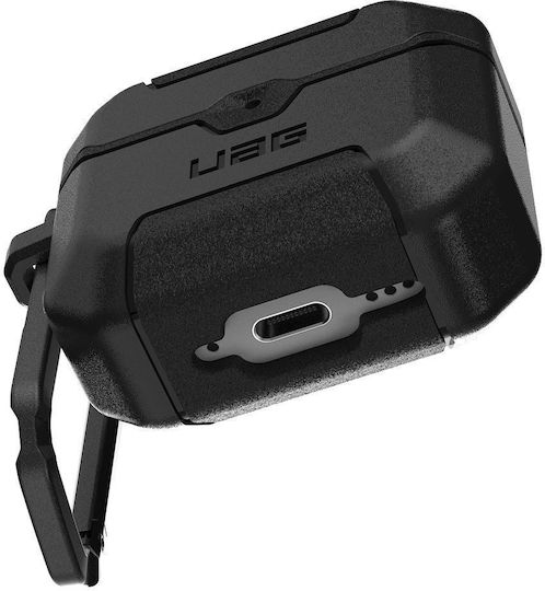 UAG Scout Silicone Case with Hook in Black for Apple AirPods 4