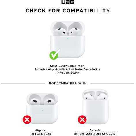 UAG Scout Silicone Case with Hook in Black for Apple AirPods 4