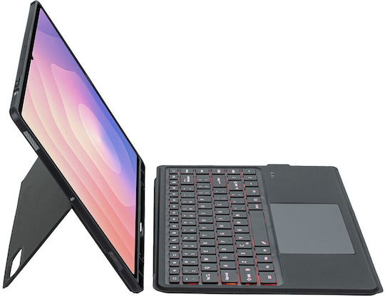 Elegant Series TouchPad и RGB Backlight Флип Капак с Клавиатура Черен Samsung Galaxy Tab S11 Ultra
