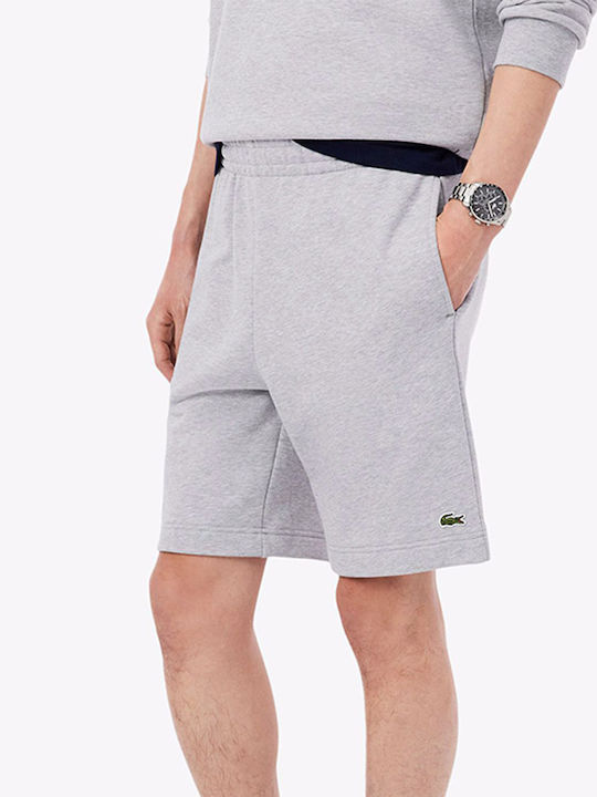 Lacoste Αθλητική Ανδρική Βερμούδα Lightgray