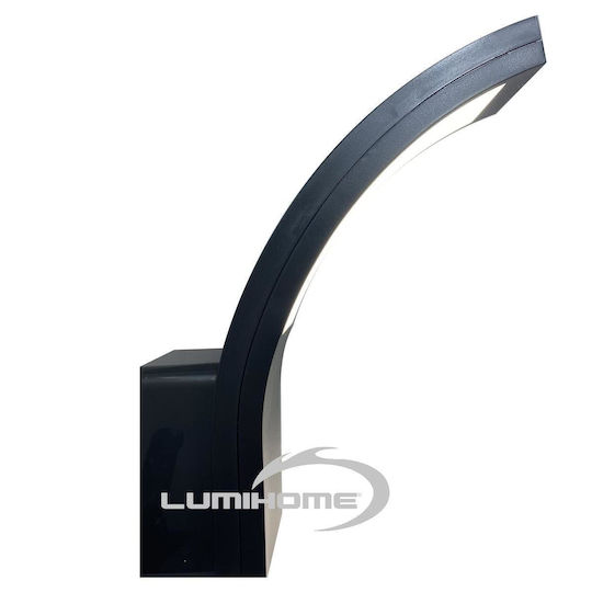 Gtv Wall-Mounted Outdoor Light LED IP54 10W with Natural White Light 26x7εκ.