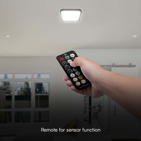 V-TAC Deckenleuchte Badezimmer 30cm Schwarz mit Integrierter LED