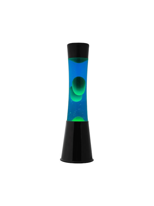 Lampă cu lavă Itotal negru albastru verde 40 cm Xl1790