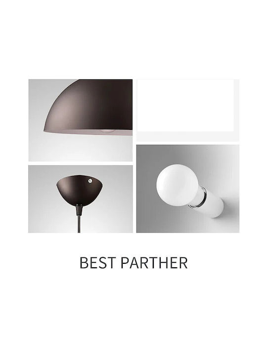 Home Lighting Pendant Light Black with Socket E27 40x100x100cm