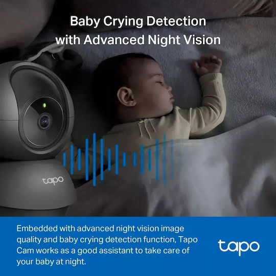 TP-LINK TAPO C201 v5 IP Κάμερα Παρακολούθησης Wi-Fi Full HD 1080p με Αμφίδρομη Επικοινωνία