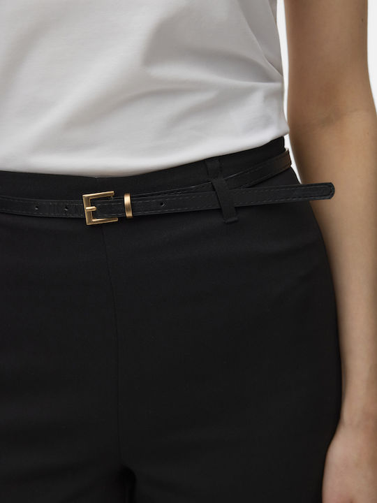Women's Zip Culottes in Wide Leg Black