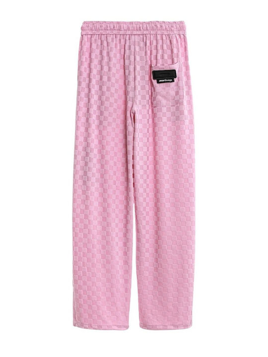 Damen Stoffhose mit Gummiband Rosa