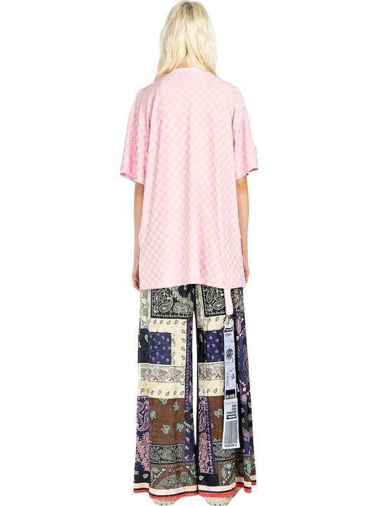 Mod Wave Movement Women's Palazzo Pantaloons in Palazzo Fit Blue