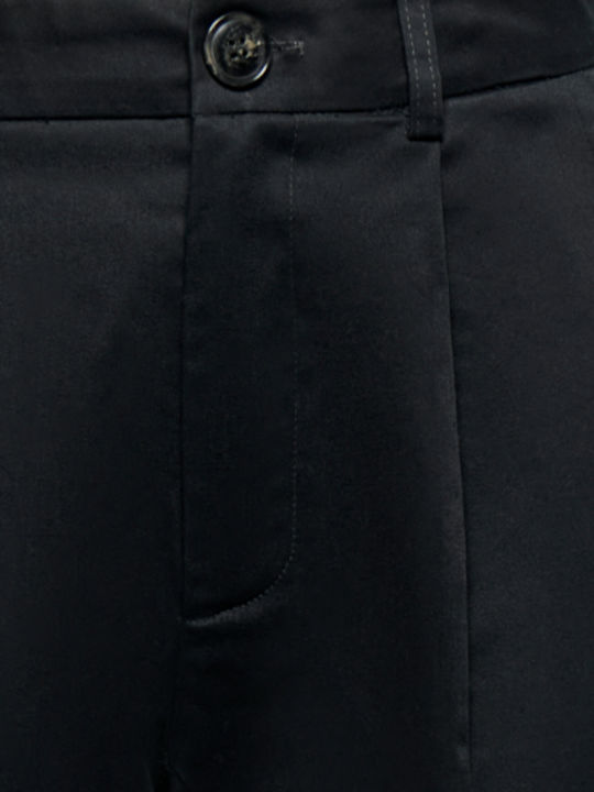 Women's Chino Cotton Black Trousers