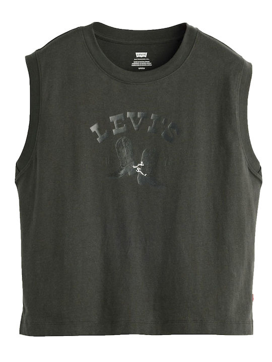 Women's Blouses Cotton Sleeveless Black Top