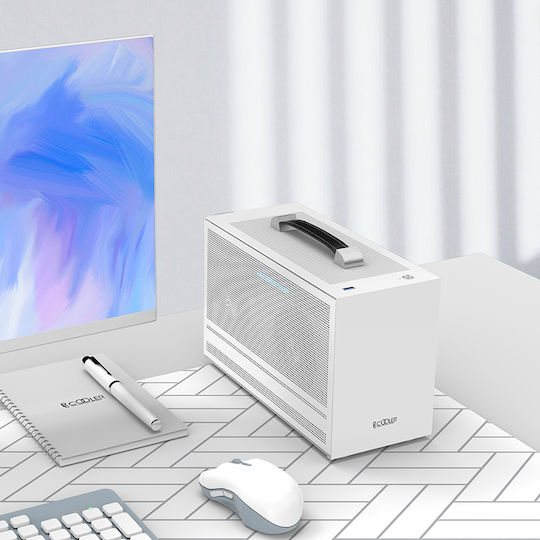 PCCOOLER Mini I100G Pro Mesh Mini-Turm Computergehäuse Weiß