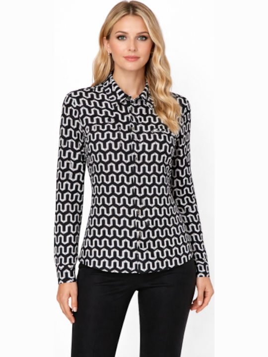 Long Sleeve Women's Black Shirt SG-FY-9083-26SH-Black