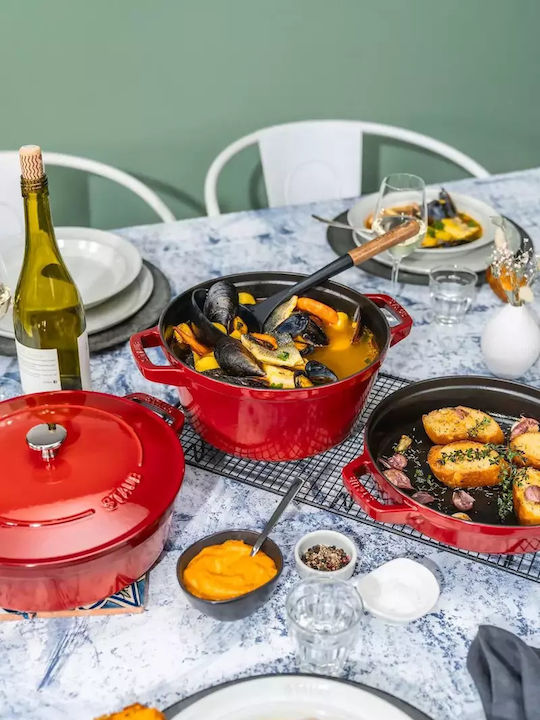 Staub Γάστρα Στρογγυλή Μαντεμένια 40x35cm 3τμχ
