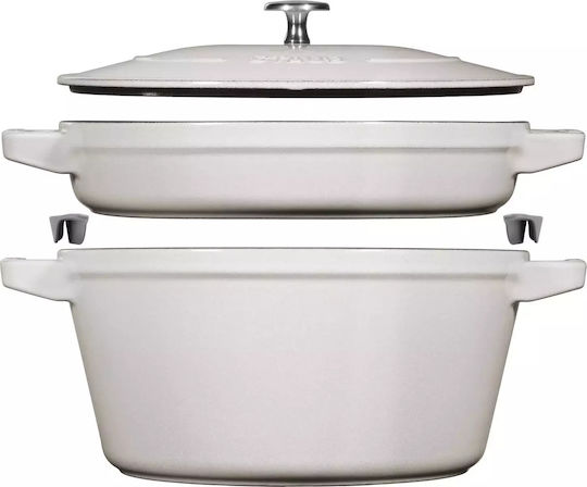 Staub Cratiță Olandeză Rotundă din Fontă 33x35cm 3 Bucăți