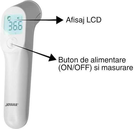 Novama Infrared Forehead Thermometer Suitable for Babies Blue
