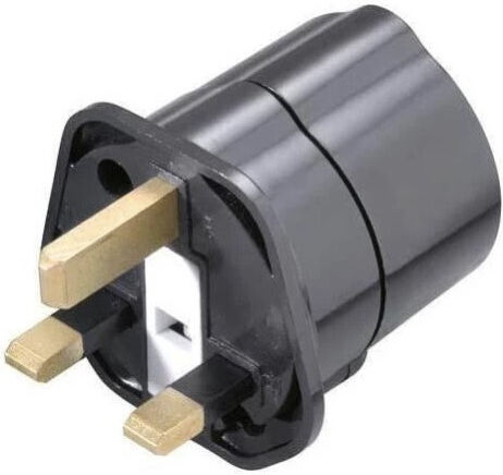 Vivanco Schuko Socket to GB Plug Greek to English Plug Adapter