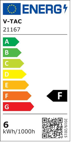 Λάμπα LED 6W για Ντουί GU10 Ψυχρό Λευκό