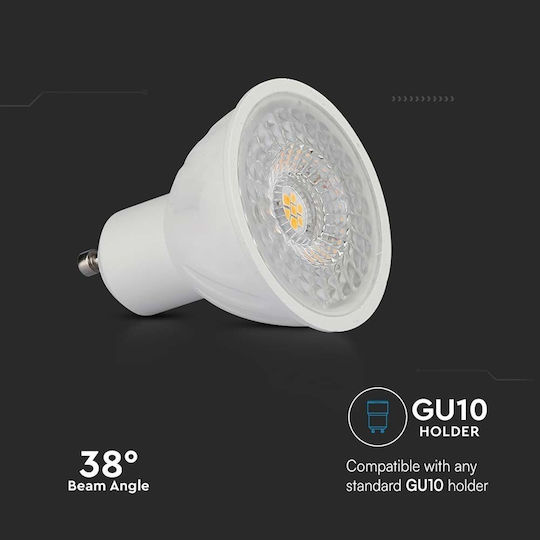 Λάμπα LED 6W για Ντουί GU10 Ψυχρό Λευκό