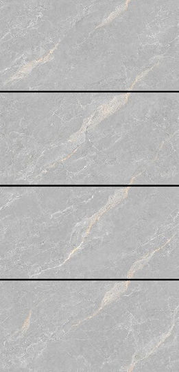 Ivt 0200-60120-007 Fliese Für Innenbereich Boden Porzellan Glänzend 120x60cm Grau